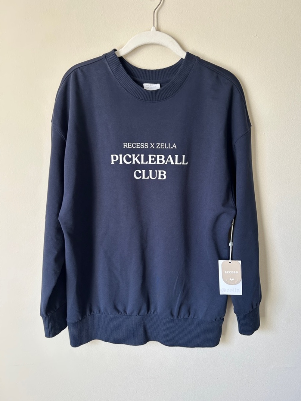 Recess X Zella Navy Pickleball Club Crewneck